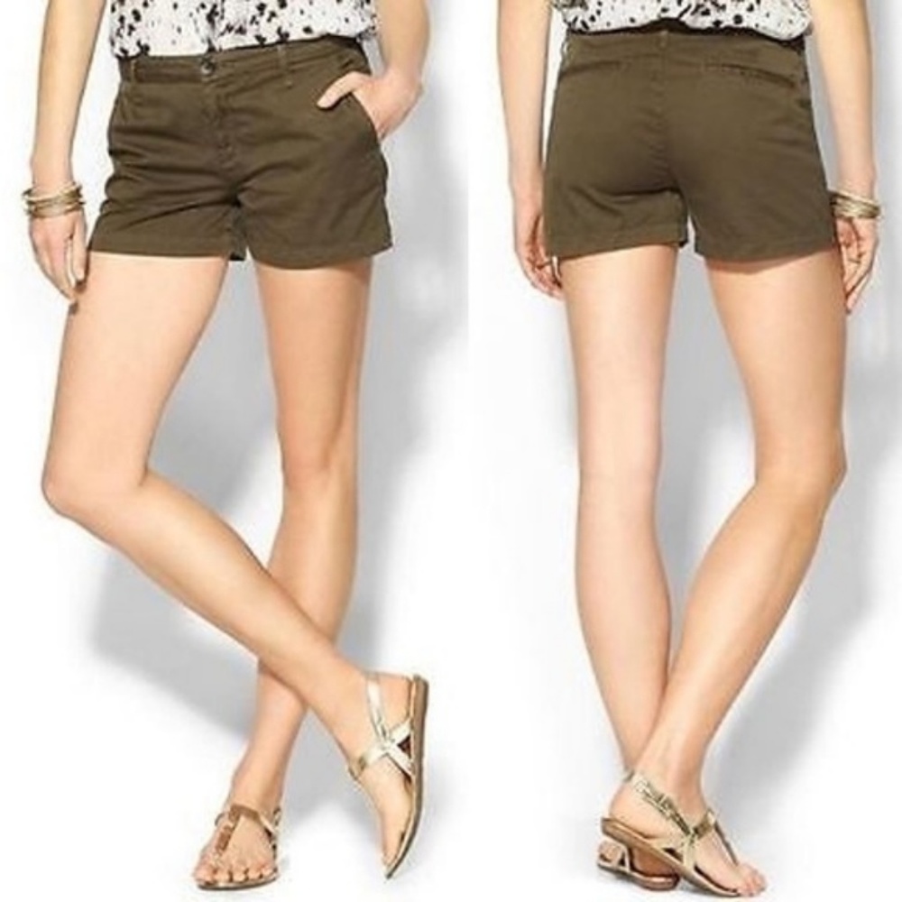 Joie Traveller Shorts in Olive Green NEW